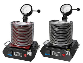 Mini 1150C Gold Melting Equipment , 1.8KW 2kg Melting Furnace Silver Melter